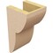 Ekena Millwork 5"W x 5"D x 10"H Wide Crestline Rough Cedar Woodgrain TimberThane Corbel, Primed Tan CORUR05X05X10CRERCPR - alternate 2
